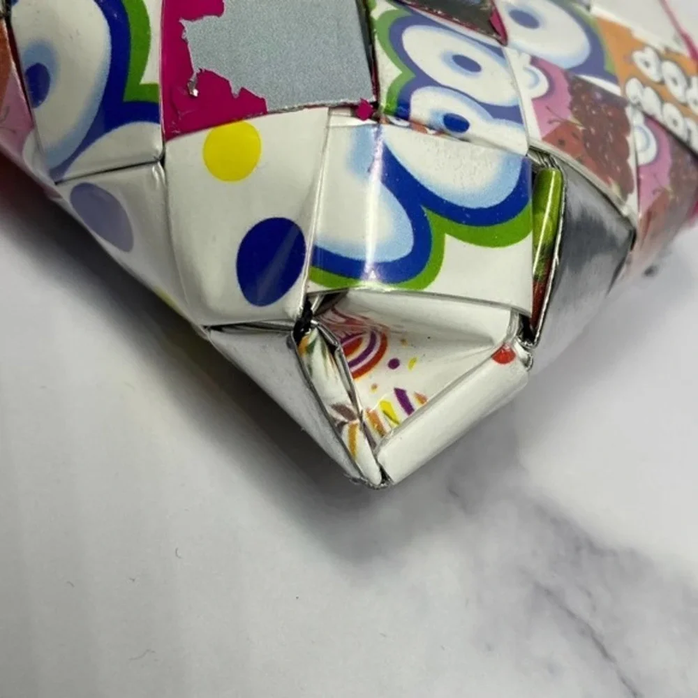 Rare Vintage Candy Wrapper Handmade Clutch / Wristlet